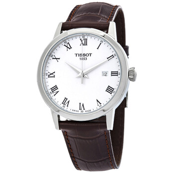 Đồng hồ Tissot T-Classic Quartz Mặt Trắng T129.410.16.013.00 Nam Chính hãng Sale giá Rẻ tại XaXi World