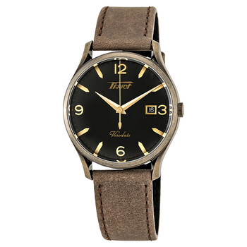 Đồng hồ Tissot Heritage Visodate Mặt Đen Dây Da Nâu T1184103605700 Nam Chính hãng Sale giá Rẻ tại XaXi World