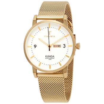Đồng hồ Triwa Klinga Gold Mesh Quartz Mặt Trắng KLST103ME021313 Unisex Chính hãng Sale giá Rẻ tại XaXi World