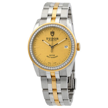 Đồng hồ Tudor Glamour Date Automatic Diamond Champagne Jacquard Dial M55023-0027 Nữ Chính hãng Sale giá Rẻ tại XaXi World