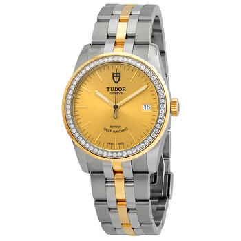 Đồng hồ Tudor Glamour Date Automatic Diamond Mặt Sâm Banh M55023-0025 Nữ Chính hãng Sale giá Rẻ tại XaXi World