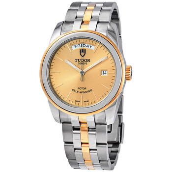 Đồng hồ Tudor Glamour Date Day Automatic Mặt Sâm Banh 39 mm M56003-0005 Nam Chính hãng Sale giá Rẻ tại XaXi World