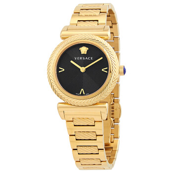 Đồng hồ Versace V Motif Quartz Mặt Đen VERE02220 Nữ Chính hãng Sale giá Rẻ tại XaXi World