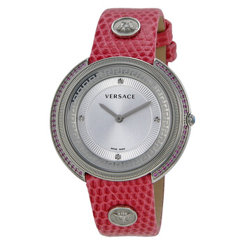 Đồng hồ Versace Thea Mặt Bạc Pink Lizard VA707-0013 Nữ Chính hãng Sale giá Rẻ tại XaXi World