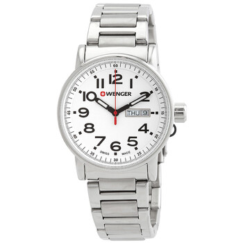 Đồng hồ Wenger Attitude Quartz Mặt Trắng 01.0341.102 Nam Chính hãng Sale giá Rẻ tại XaXi World