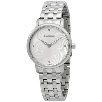 Đồng hồ Wenger Urban Donnissima Quartz Crystal Mặt Bạc 01.1721.109C Nữ Chính hãng Sale giá Rẻ tại XaXi World