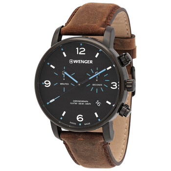 Đồng hồ Wenger Urban Metropolitan Chronograph Quartz Mặt Đen 01.1743.112C Nam Chính hãng Sale giá Rẻ tại XaXi World