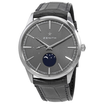 Đồng hồ Zenith Elite Moonphase Automatic Mặt Xám 03.3100.692/03.C923 Nam Chính hãng Sale giá Rẻ tại XaXi World