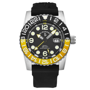 Đồng hồ Zeno Airplane Diver World Time Automatic Mặt Đen 6349GMT-3-A1-9 Nam Chính hãng Sale giá Rẻ tại XaXi World