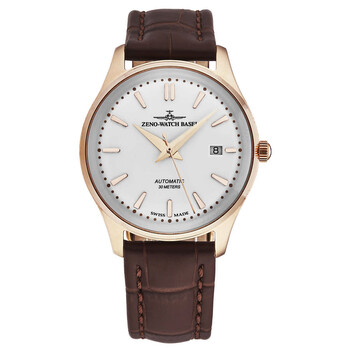 Đồng hồ Zeno Jules Classic Automatic Mặt Trắng 4942-2824-PGRG2 Nam Chính hãng Sale giá Rẻ tại XaXi World