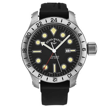 Đồng hồ Zeno Jumbo GMT World Time Automatic Mặt Đen 1563-A1 Nam Chính hãng Sale giá Rẻ tại XaXi World