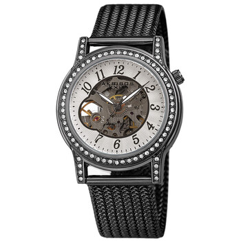 Đồng hồ Akribos Xxiv Automatic (máy cơ) Mặt Trắng AK1117GN Nữ Chính hãng Sale giá Rẻ tại XaXi World