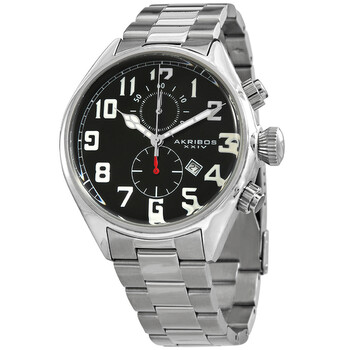 Đồng hồ Akribos Xxiv Trek Chronograph Quartz (máy pin) Mặt Số Đen P50129 Nam Chính hãng Sale giá Rẻ tại XaXi World