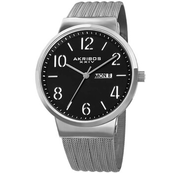 Đồng hồ Akribos Xxiv Womens Casual Quartz (máy pin) Mặt Số Đen P50182 Nam Chính hãng Sale giá Rẻ tại XaXi World