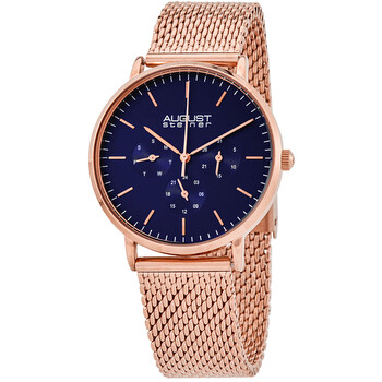 Đồng hồ August Steiner Mesh Bracelet Mặt Xanh AS8255RGBU Nam Chính hãng Sale giá Rẻ tại XaXi World