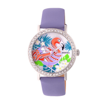 Đồng hồ Bertha Luna Crystal Mặt Khảm Xà Cừ BR7701 Nữ Chính hãng Sale giá Rẻ tại XaXi World