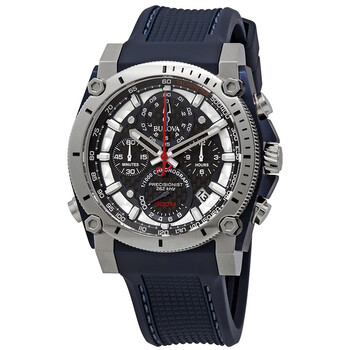 Đồng hồ Bulova Precisionist Chronograph Black Carbon Dial 98B315 Nam Chính hãng Sale giá Rẻ tại XaXi World