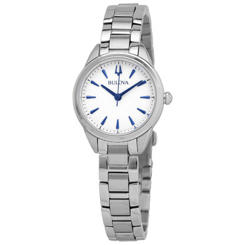 Đồng hồ Bulova Sutton Quartz (máy pin) Mặt Màu Bạc 96L285 Nữ Chính hãng Sale giá Rẻ tại XaXi World