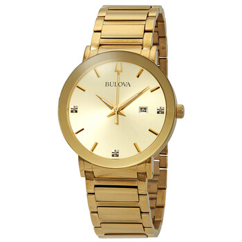 Đồng hồ Bulova Diamond Mặt Vàng Gold 97D115 Nam Chính hãng Sale giá Rẻ tại XaXi World