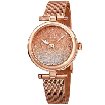 Đồng hồ Burgi Rose Ombre Dial Rose Gold-tone Mesh BUR231RG Nữ Chính hãng Sale giá Rẻ tại XaXi World