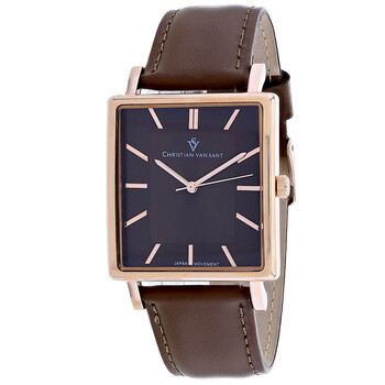 Đồng hồ Christian Van Sant Ace Quartz (máy pin) Mặt Nâu CV0435 Nam Chính hãng Sale giá Rẻ tại XaXi World