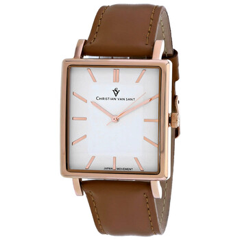 Đồng hồ Christian Van Sant Ace Quartz (máy pin) Mặt Trắng CV0436 Nam Chính hãng Sale giá Rẻ tại XaXi World