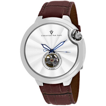 Đồng hồ Christian Van Sant Cyclone Automatic (máy cơ) Mặt Màu Bạc CV0141 Nam Chính hãng Sale giá Rẻ tại XaXi World