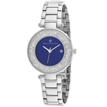 Đồng hồ Christian Van Sant Dazzle Quartz (máy pin) Mặt Xanh CV1212 Nữ Chính hãng Sale giá Rẻ tại XaXi World
