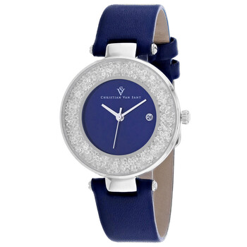 Đồng hồ Christian Van Sant Dazzle Quartz (máy pin) Mặt Xanh CV1222 Nữ Chính hãng Sale giá Rẻ tại XaXi World