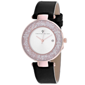 Đồng hồ Christian Van Sant Dazzle Quartz (máy pin) Mặt Màu Bạc CV1224 Nữ Chính hãng Sale giá Rẻ tại XaXi World