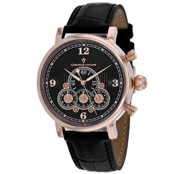 Đồng hồ Christian Van Sant Dominion Chronograph Quartz (máy pin) Mặt Số Đen CV0716 Nam Chính hãng Sale giá Rẻ tại XaXi World