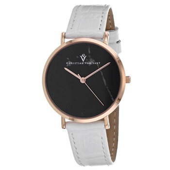 Đồng hồ Christian Van Sant Lotus Quartz (máy pin) Mặt Số Đen CV0423 Nữ Chính hãng Sale giá Rẻ tại XaXi World