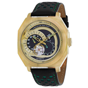 Đồng hồ Christian Van Sant Machina Automatic (máy cơ) Mặt Số Đen CV0566 Nam Chính hãng Sale giá Rẻ tại XaXi World