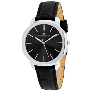Đồng hồ Christian Van Sant Octave Slim Quartz (máy pin) Mặt Số Đen CV0500 Nữ Chính hãng Sale giá Rẻ tại XaXi World