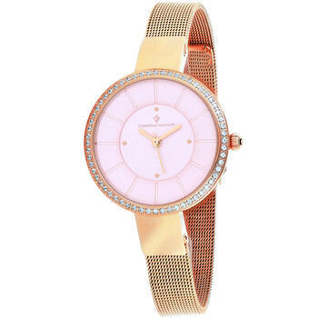 Đồng hồ Christian Van Sant Reign Quartz (máy pin) Mặt Hồng CV0223 Nữ Chính hãng Sale giá Rẻ tại XaXi World
