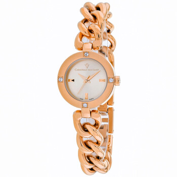 Đồng hồ Christian Van Sant Sultry Quartz (máy pin) Mặt Màu Bạc CV0213 Nữ Chính hãng Sale giá Rẻ tại XaXi World