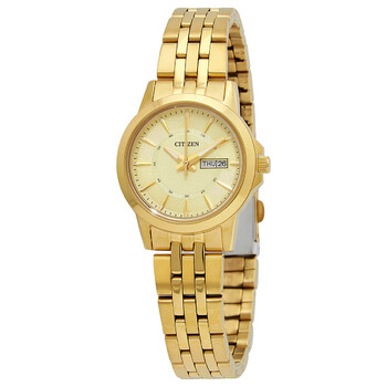 Đồng hồ Citizen Quartz (máy pin) Mặt Vàng Gold Yellow Gold-tone EQ0603-59P Nữ Chính hãng Sale giá Rẻ tại XaXi World