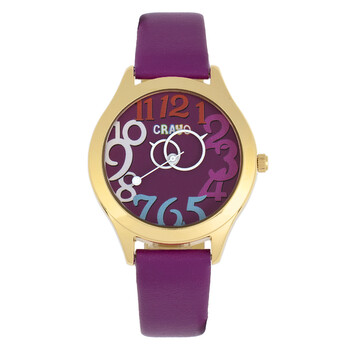 Đồng hồ Crayo Spirit Quartz (máy pin) Purple Dial CRACR5505 Unisex Chính hãng Sale giá Rẻ tại XaXi World