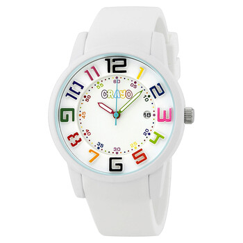 Đồng hồ Crayo Festival Mặt Trắng White Silicone CR2001 Unisex Chính hãng Sale giá Rẻ tại XaXi World