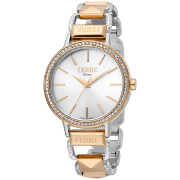 Đồng hồ Ferre Milano Classic Quartz (máy pin) Mặt Màu Bạc FM1L173M0101 Nữ Chính hãng Sale giá Rẻ tại XaXi World