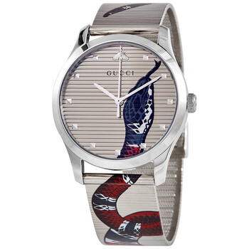 Đồng hồ Gucci G-Timeless Contemporary Quartz (máy pin) Mặt Màu Bạc YA1264123 Unisex Chính hãng Sale giá Rẻ tại XaXi World
