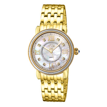 Đồng hồ Gv2 By Gevril Marsala Diamond Mặt Khảm Xà Cừ 9866B Nữ Chính hãng Sale giá Rẻ tại XaXi World