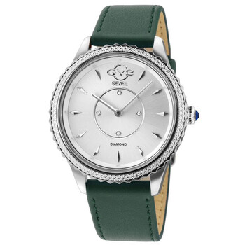 Đồng hồ Gv2 By Gevril Siena Vegan Quartz (máy pin) Diamond Mặt Màu Bạc 11700-426V Nữ Chính hãng Sale giá Rẻ tại XaXi World
