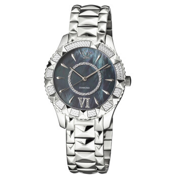 Đồng hồ Gv2 By Gevril Venice Diamond Quartz (máy pin) Mặt Số Đen 11710-424 Nữ Chính hãng Sale giá Rẻ tại XaXi World