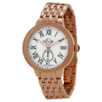 Đồng hồ Gv2 By Gevril Astor Rose Gold-tone Diamond Bezel Quartz (máy pin) 9102 Nữ Chính hãng Sale giá Rẻ tại XaXi World