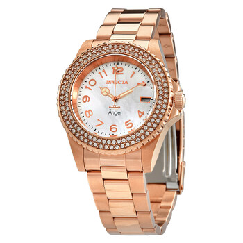 Đồng hồ Invicta Angel Crystal Mặt Khảm Xà Cừ Trắng 28674 Nữ Chính hãng Sale giá Rẻ tại XaXi World