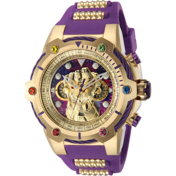 Đồng hồ Invicta Marvel Thanos Chronograph GMT Quartz (máy pin) Purple Dial 43046 Nam Chính hãng Sale giá Rẻ tại XaXi World