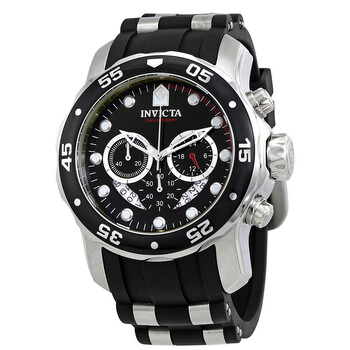 Đồng hồ Invicta Pro Diver Ocean Master Chronograph Mặt Số Đen Black Rubber 6977 Nam Chính hãng Sale giá Rẻ tại XaXi World