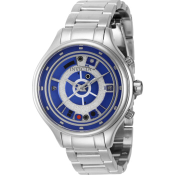 Đồng hồ Invicta Star Wars R2-D2 World Time GMT Quartz (máy pin) Mặt Xanh 41390 Unisex Chính hãng Sale giá Rẻ tại XaXi World