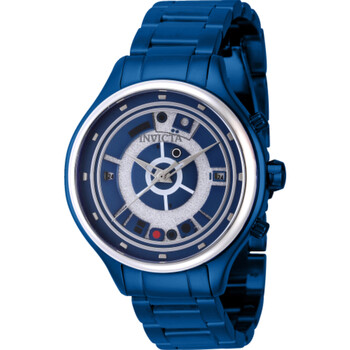 Đồng hồ Invicta Star Wars R2-D2 World Time GMT Quartz (máy pin) Mặt Xanh 41392 Unisex Chính hãng Sale giá Rẻ tại XaXi World